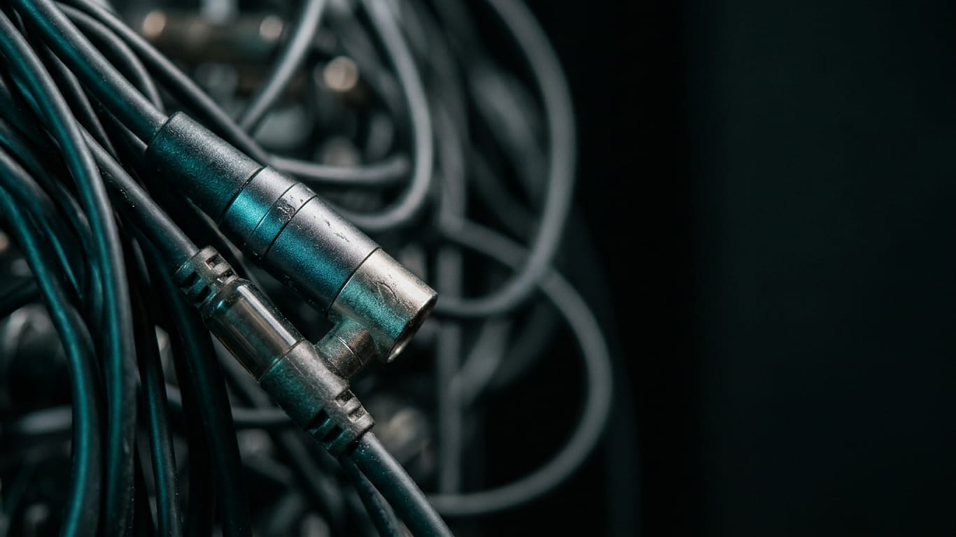 Illustration for this article: Practical Methods. A dense bundle of unbranded patch cables, sharp at one connector and falling out of focus behind.