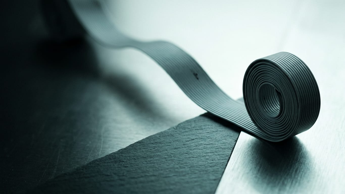 Illustration for this article: Meta Muse Wonder benchmark claims are vendor figures. A coil of unbranded ribbon cable unspooling across a matte floor into darkness.