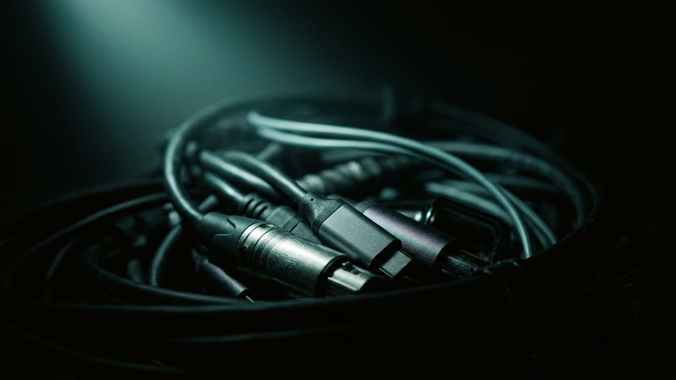 Illustration for this article: Model drift is a structural property of LLMs. A dense bundle of unbranded patch cables, sharp at one connector and falling out of focus behind.